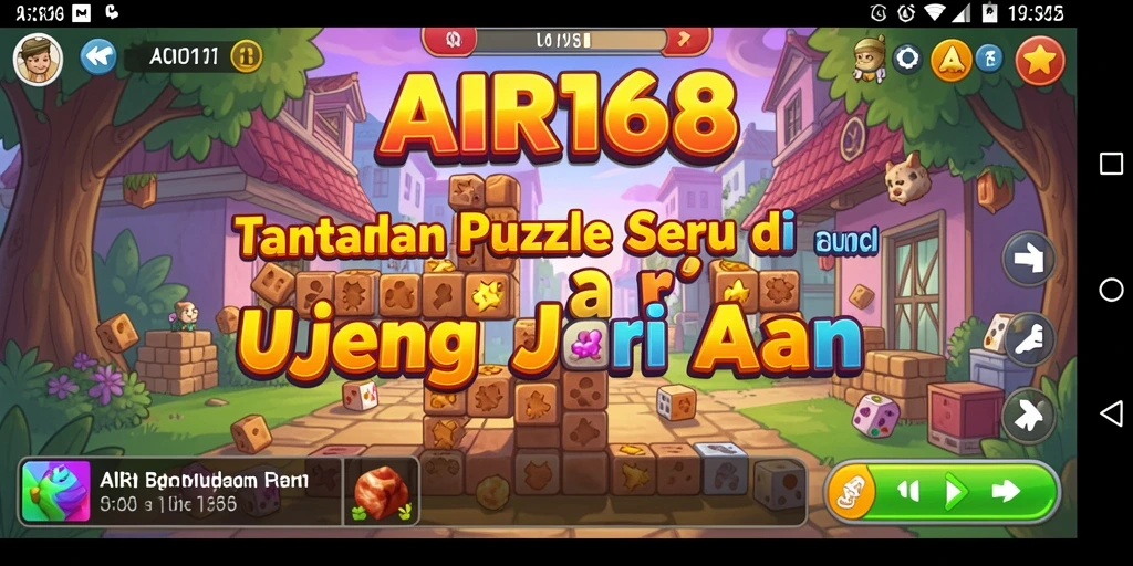 Screenshot gameplay AIR168 menampilkan tantangan puzzle seru.