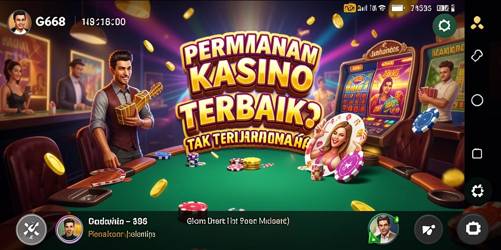 Tampilan utama G668 yang menampilkan keseruan bermain Kasino.