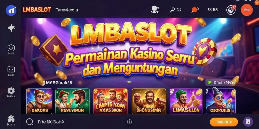 Screenshot LMBASLOT menampilkan gameplay Kasino yang menarik.