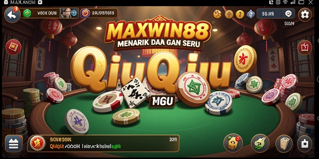 Tampilan menarik gameplay QiuQiu di MAXWIN88.