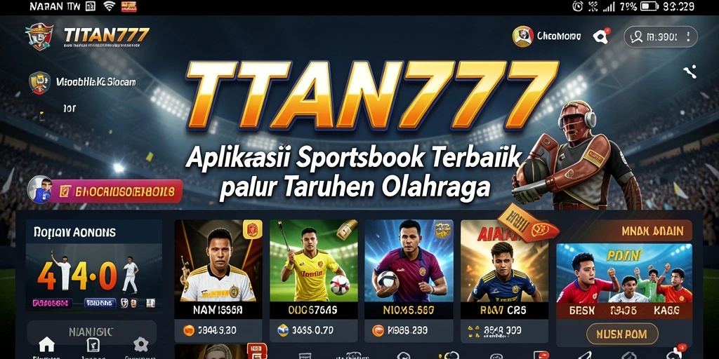 Tampilan utama <strong>TITAN777</strong> dengan pilihan taruhan olahraga menarik.