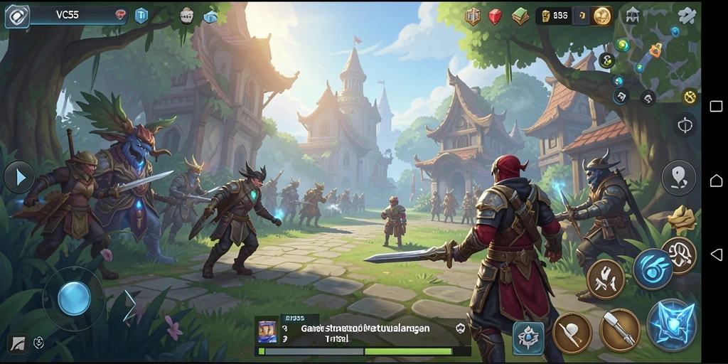 Tampilan gameplay dinamis di VC55 yang memacu adrenalin.