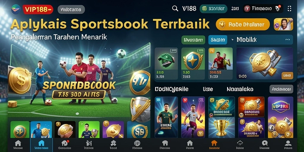 Tampilan gameplay menarik dan interaktif aplikasi Sportsbook VIP188.