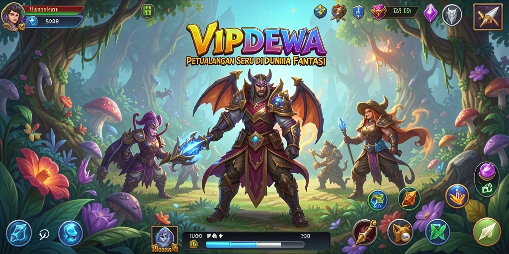 Tampilan gameplay seru di dunia fantasi VIPDEWA